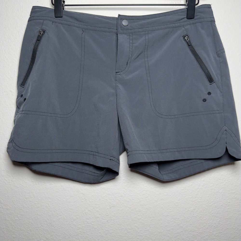 Title Nine Women Shorts Large Gray Nimblene Hiking Outdoor Quick Dry Granola